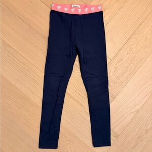 Hatley Navy and Pink Kids Leggings
